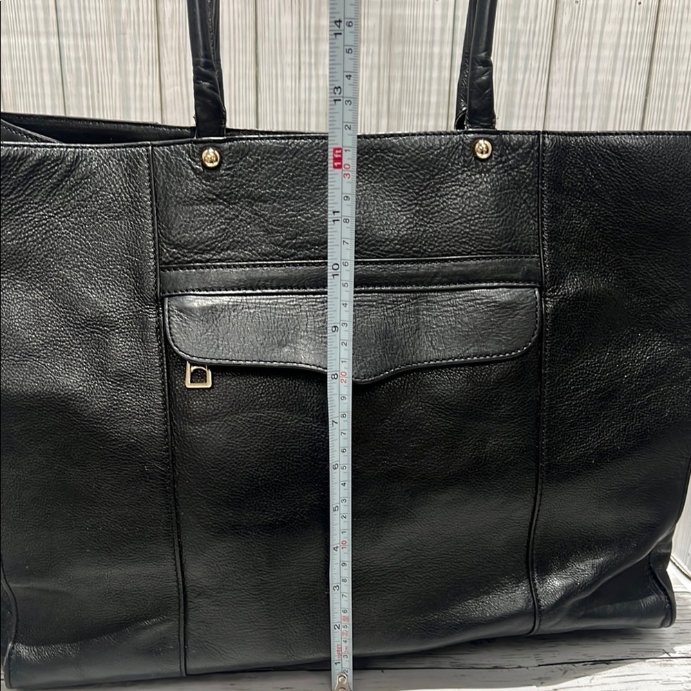 Rebecca Minkoff Black Tote Modern Professional Design - Picture 9 of 11